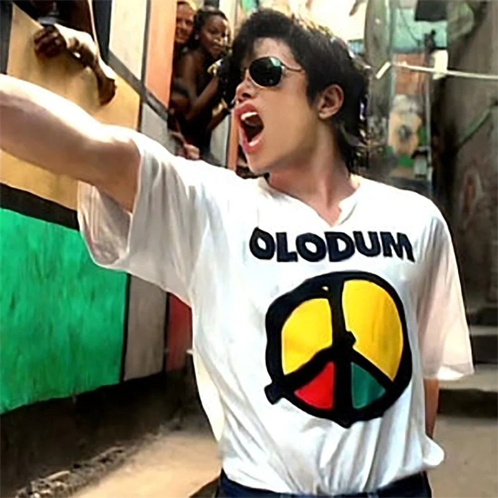 Olodum T-Shirt | Retro White Unisex Graphic Tee | Classic Afro-Brazilian Design