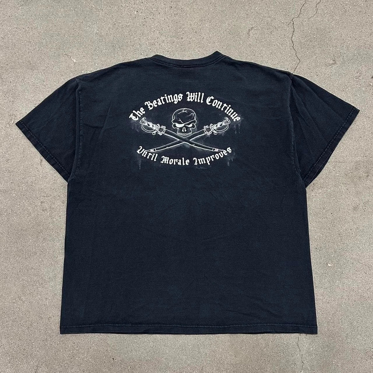 Y2K Pirate Beating Funny Skull Grunge T-Shirt