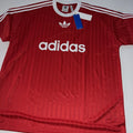 adidas Originals Trefoil Poly T Shirt Men’s Sz 2XL IM9458  Scarlet Red NEW