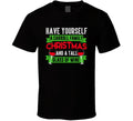 Have Yourself Carroll Family Christmas Wine Funny Holiday Drinking Party T Shirt