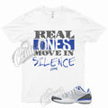 R1 T Shirt to Match Zoom Vapor AJ3 Racer Blue Dark Grey Elephant Print 1 True