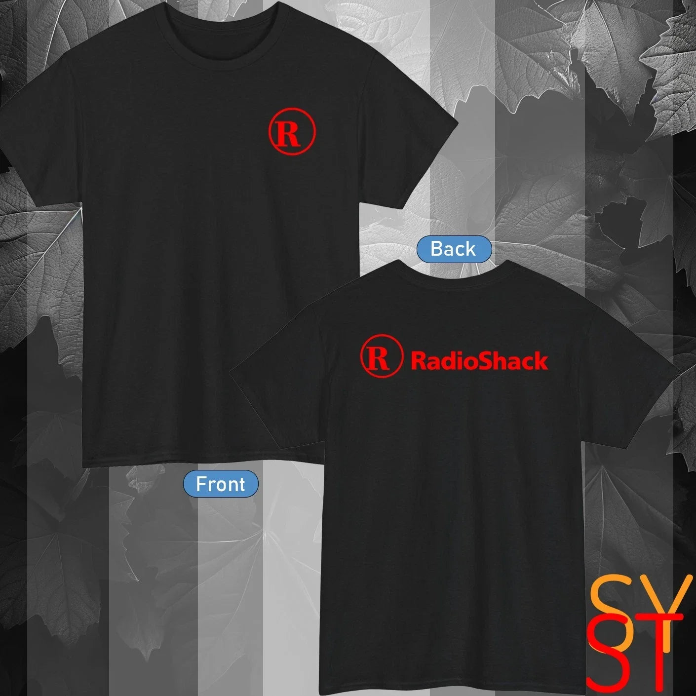 Simple Radio Shack Logo T-Shirt Color Black/Red/Navy/Blue/White/Grey S-5XL