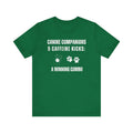 Funny Dog Lover Coffee T-Shirt - Canine Companions & Caffeine Kicks