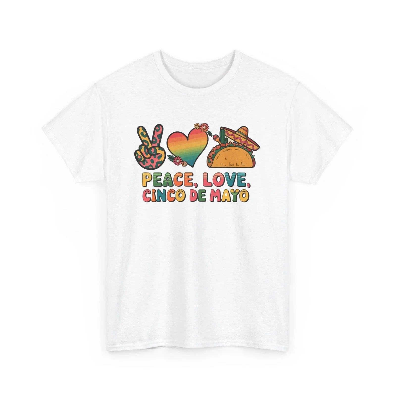 Peace & Love T-Shirt | Retro Hippie 60s Tee | Boho Festival Gift