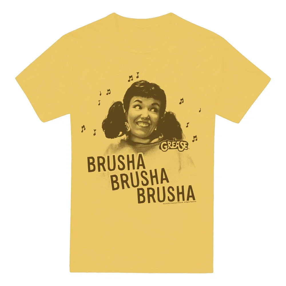 Grease Brusha Brusha Brusha T-Shirt S-2XL, Banana