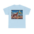 Coyotes in Moonlight Unisex Heavy Cotton Tee