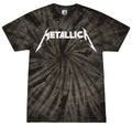 Metallica Logo Tie-Dye T-Shirt Rock Band Classic Youth and Adult Size Cotton Tee