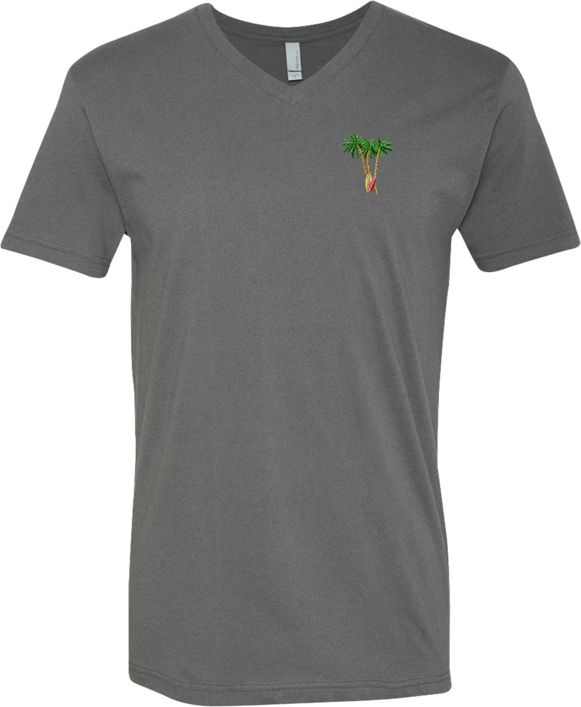 Buy Cool Shirts Palm Tree Patch Pocket Print V-Neck Shirt