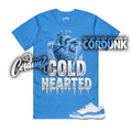 11 University Blue UNC White Light Sky Low T Shirt Match COLD