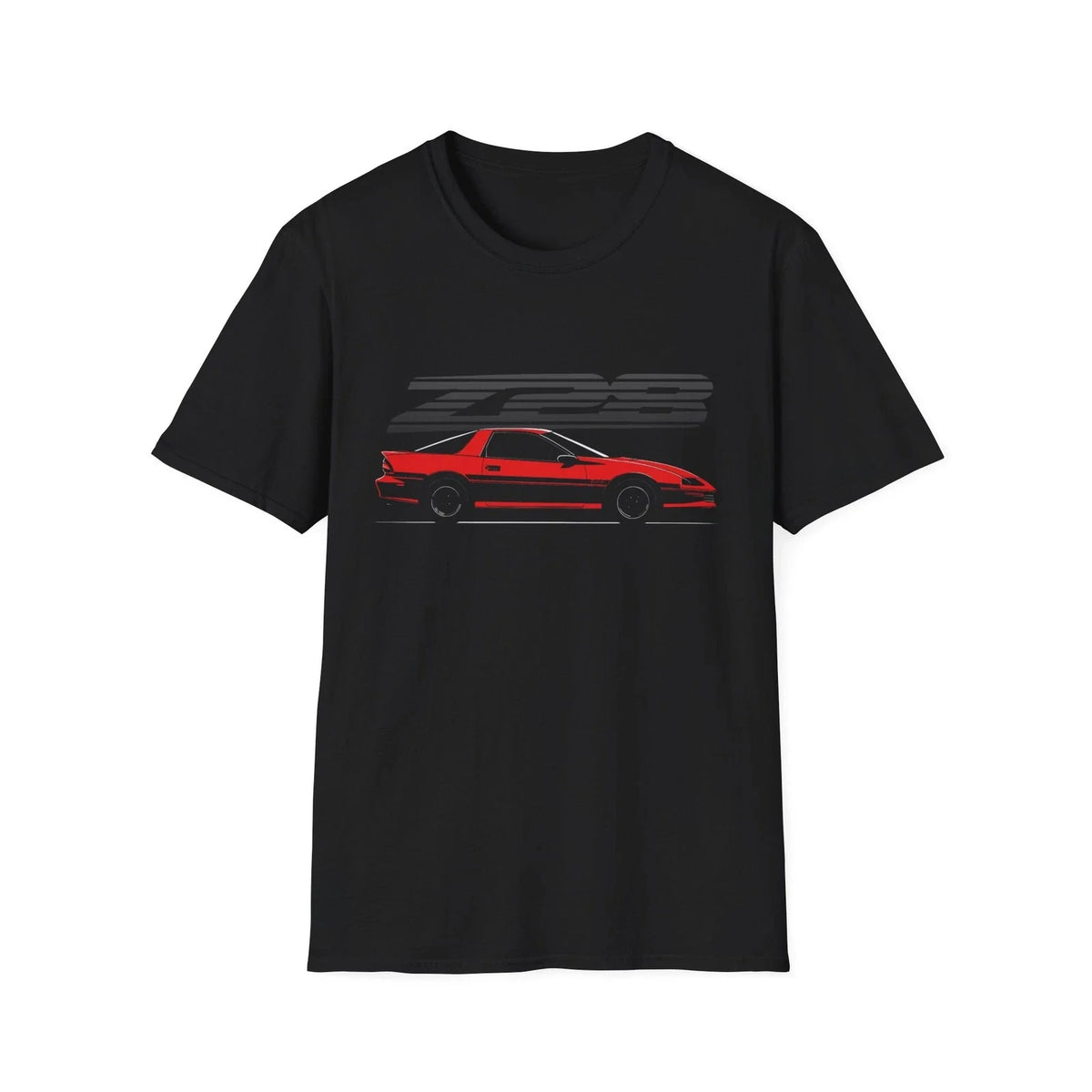 Chevy Camaro Z28 T-Shirt Red Third Gen Muscle Car Tee 80s 90s Classic LS1 F-Body
