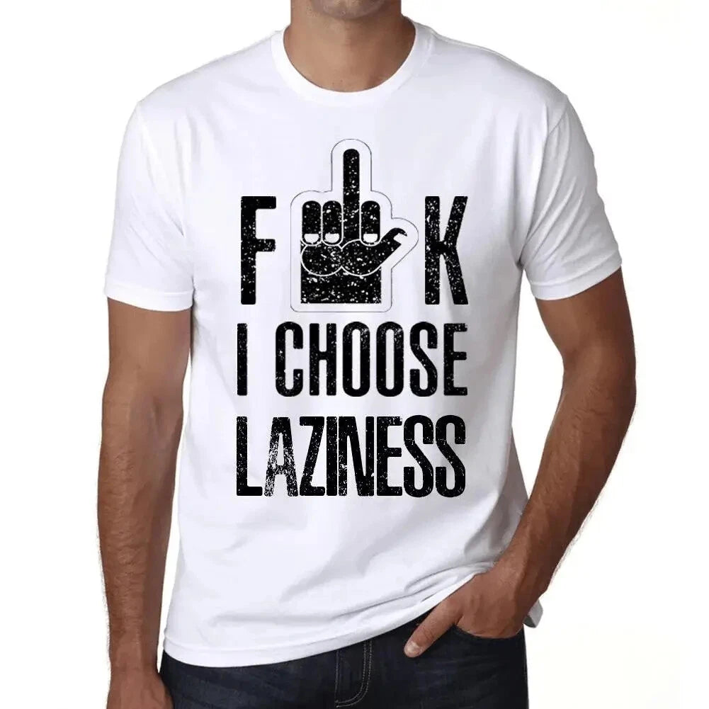 ULTRABASIC men's t-shirt F**k I choose laziness F**k I choose laziness