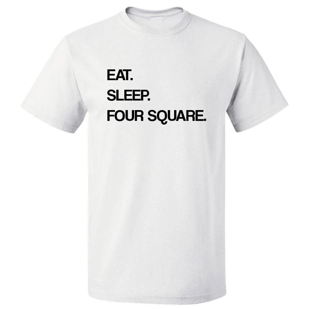 Eat Sleep Four Square T shirt Tee