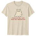 Cloaked And Claw Some Ghost Cats T-Shirt Halloween Gift For Him And Her