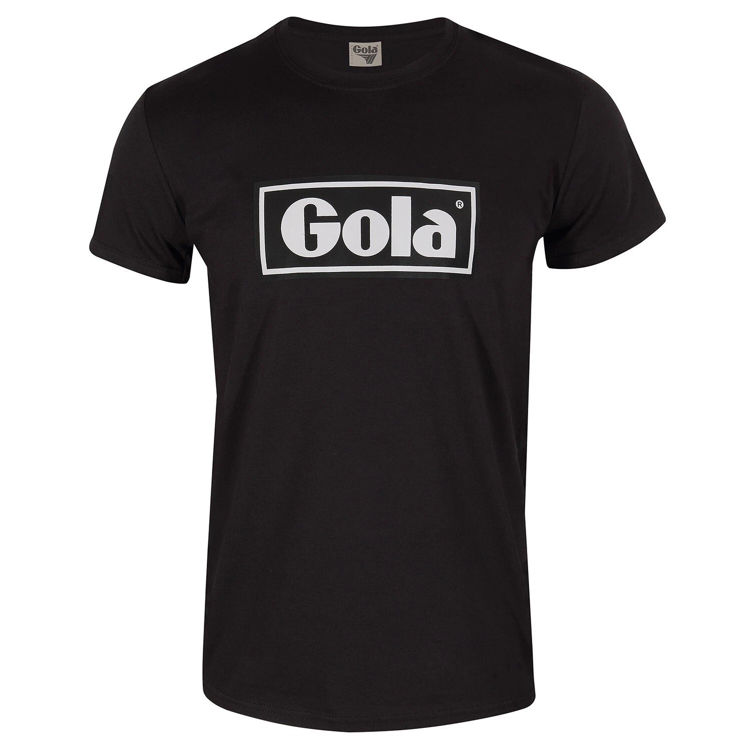 Gola Mens Black Text Box T Shirt