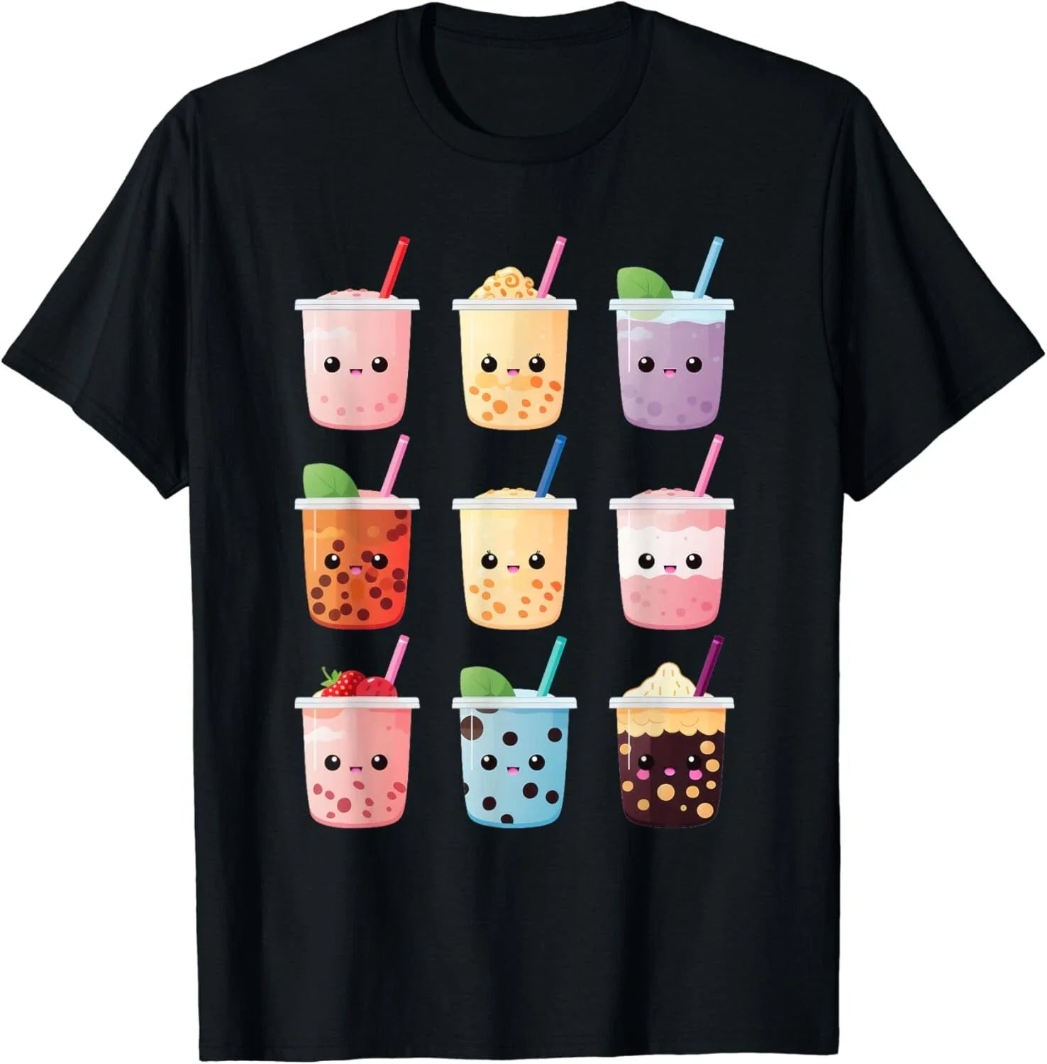Kawaii Bubble Tea Boba Tea Lover Gift Unisex T-Shirt