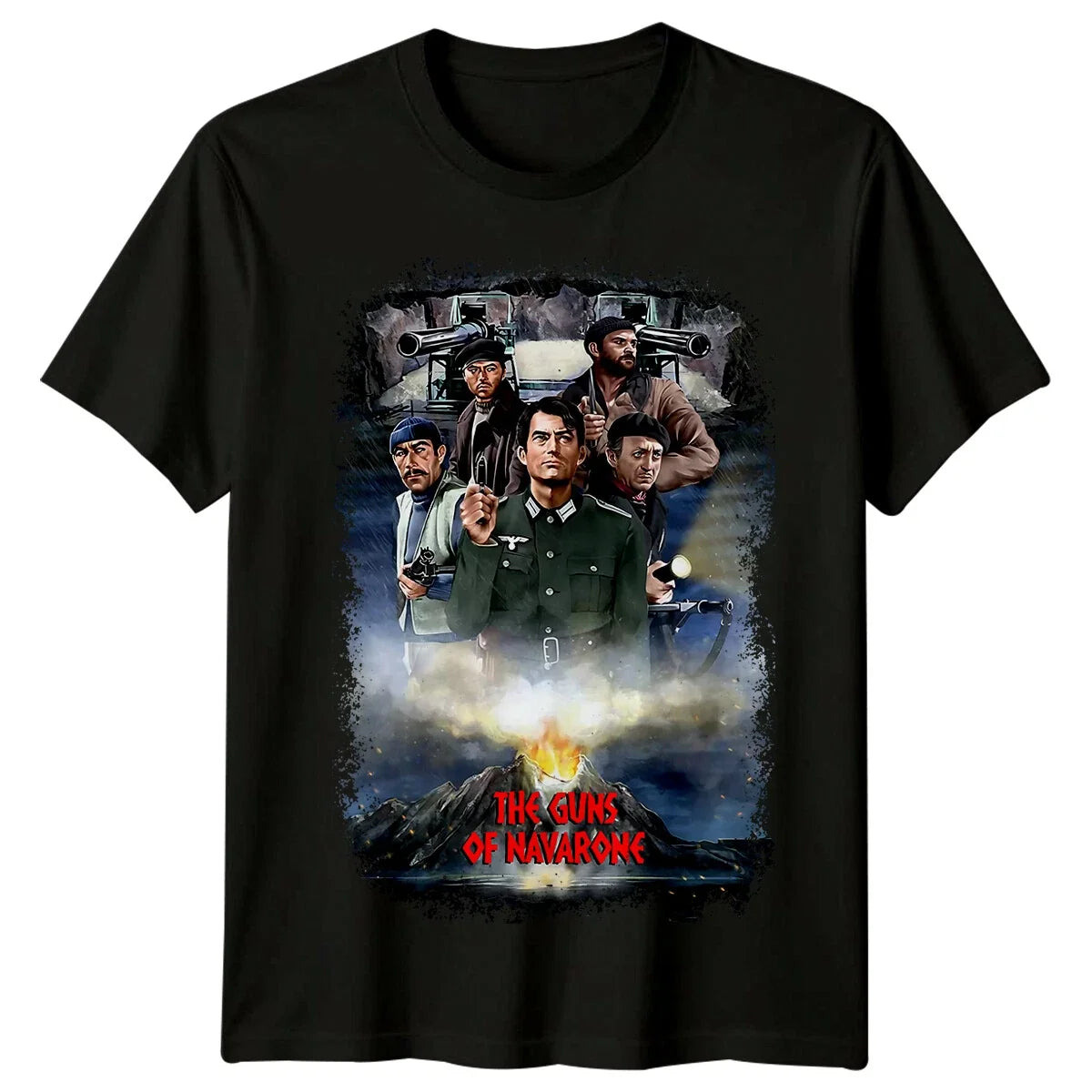 The Guns of Navarone (1961) Movie Poster Inspired T-Shirt Retro Tee Unisex