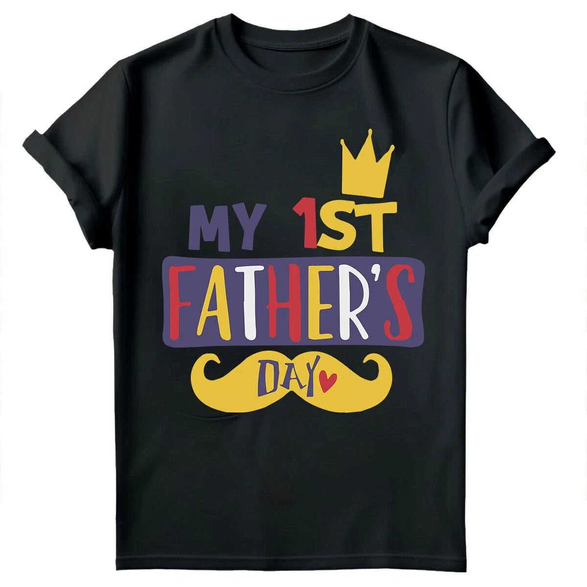 My First Fathers Day Mens T Shirt Fathers Day Present Gift For Dad Daddy Tee #FD