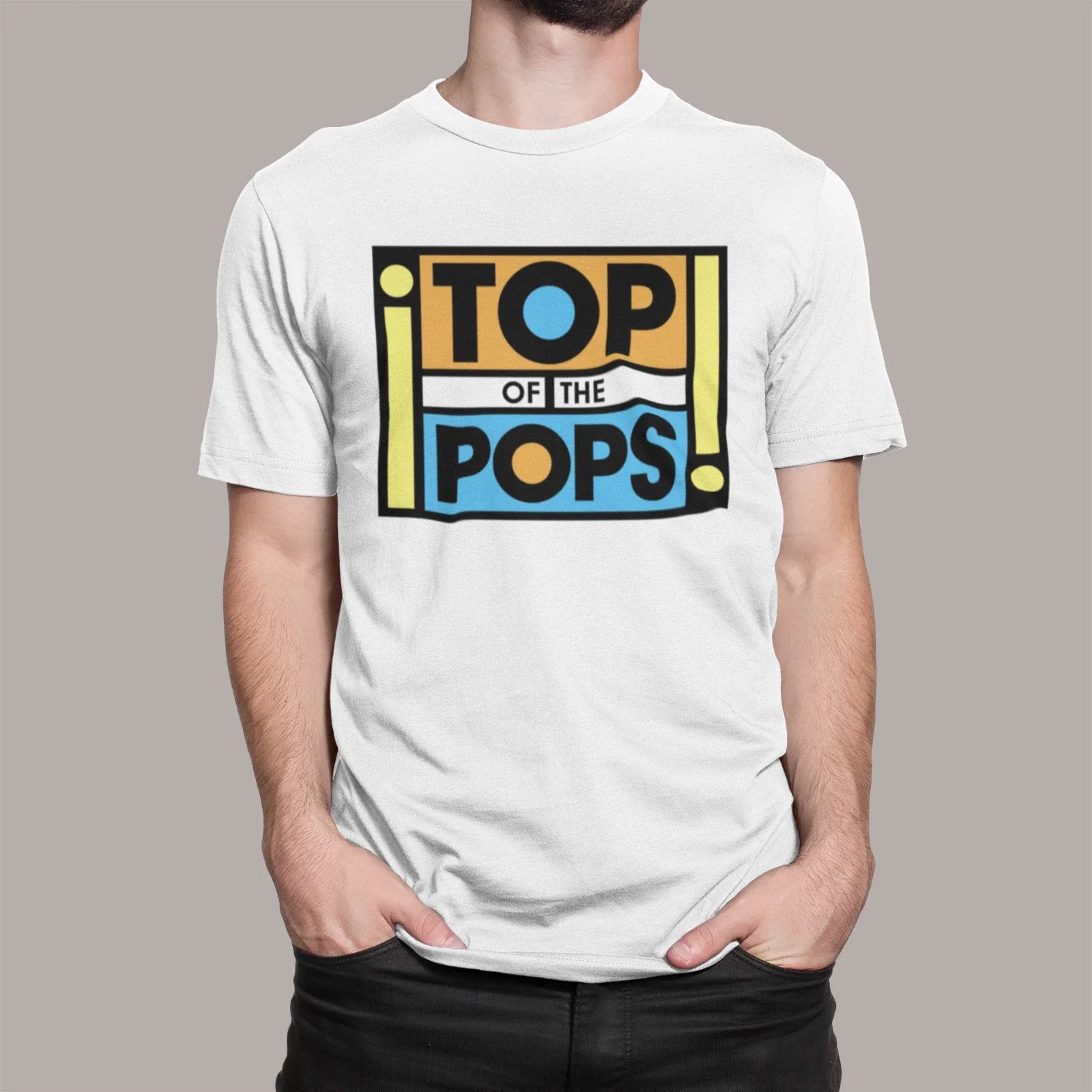 TOP OF THE POPS T SHIRT VINTAGE RETRO CLASSIC MUSIC 60s 70s 80s 90s ADULTS KIDS