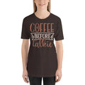 Coffee Before Talkie Short-Sleeve Unisex Brown T-Shirt Gift S, M, L, XL, 2X