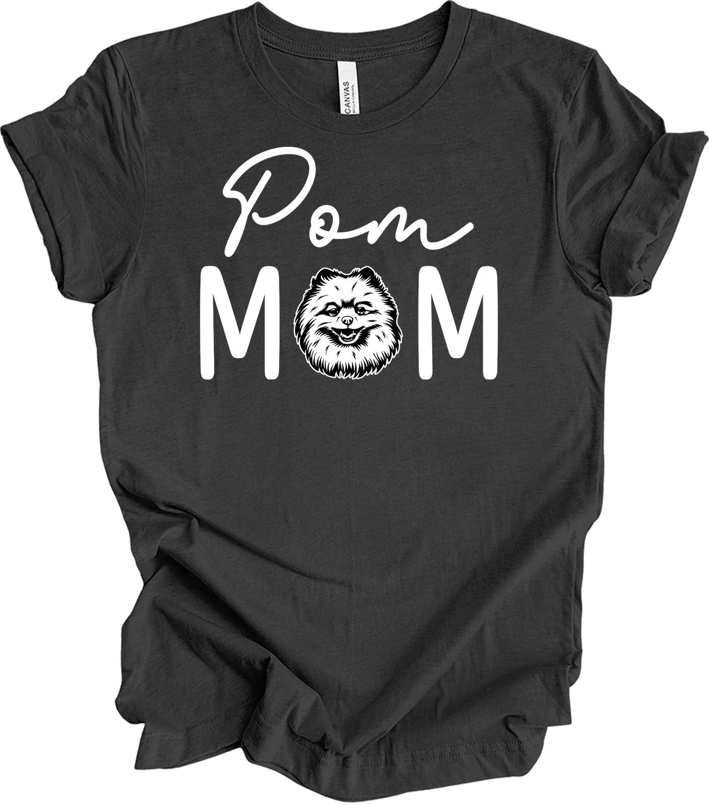Pom Mom T-Shirt Dog Mom Fur Mama Pom Pomeranian Cute Puppy Gift for Her