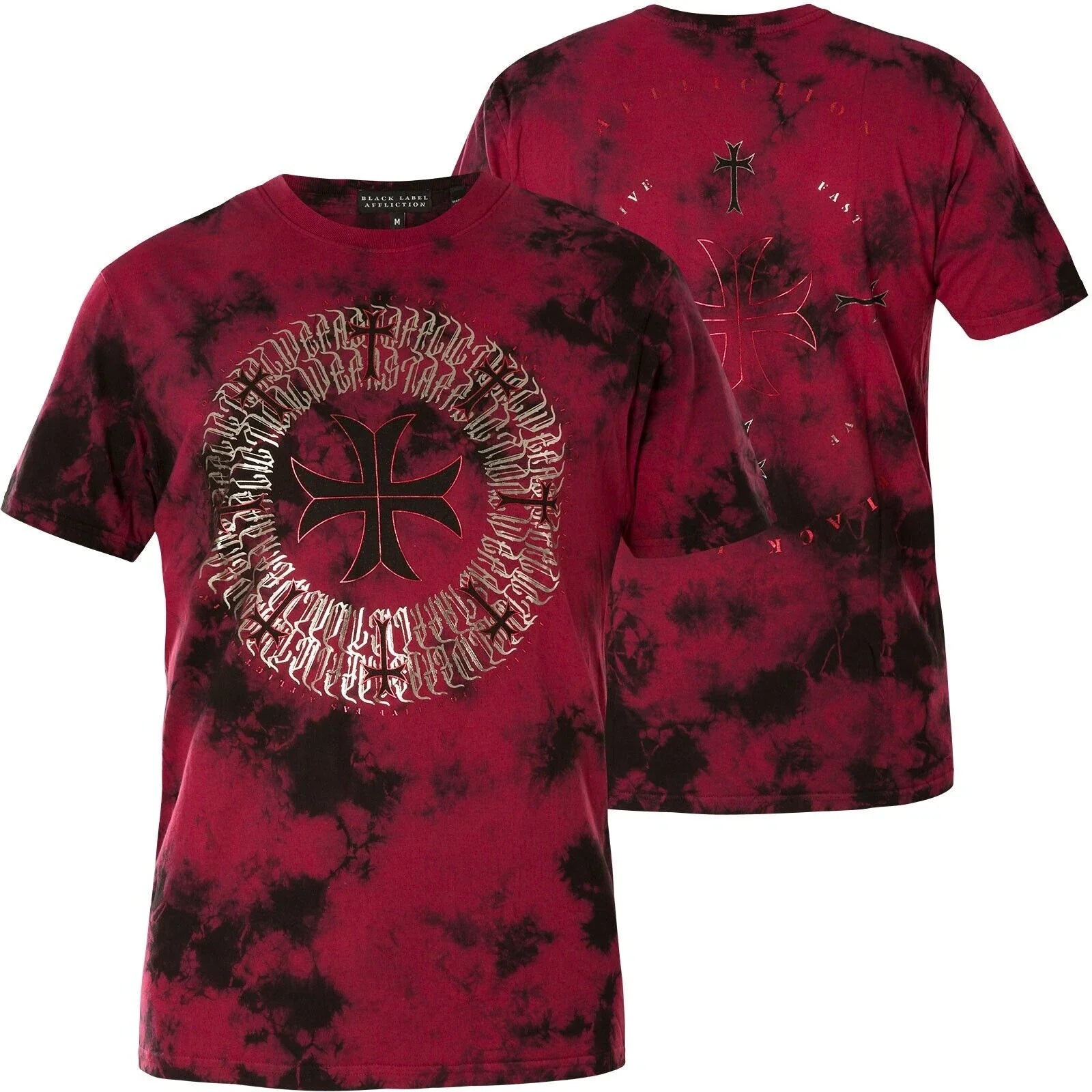 Affliction Men's Black Label ROME Red T-Shirt NWT SMALL