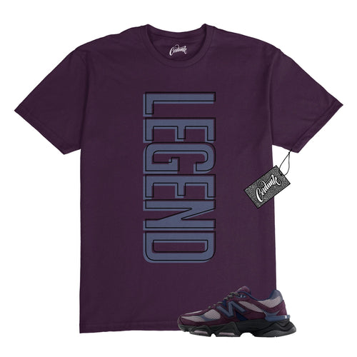 9060 Plum Brown Ice Wine Dark Arctic Grey T Shirt to Match LEGEND