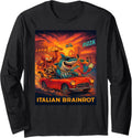 Italian Brainrot Trendy Viral Internet Meme Long Sleeve Tshirt