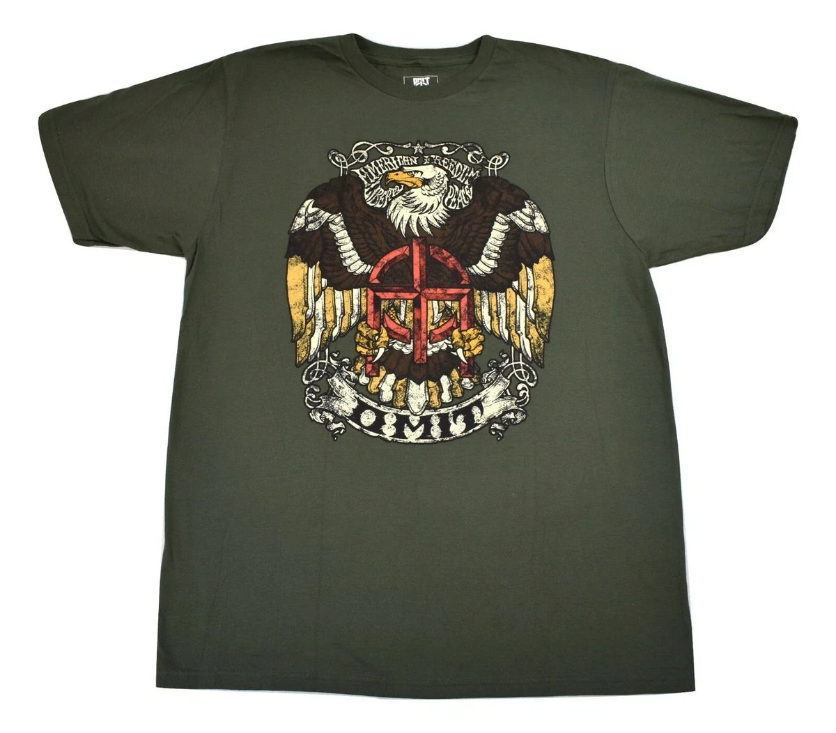 Omit Mens Stone Eagle American Freedom Patriotic Streetwear Shirt New Large