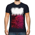 Katar Grunge Flagge Herren T-Shirt Qa ? Ar Fußball Katarische Geschenk