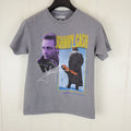 Johnny Cash Shirt Mens Small Gray Graphic Crew Neck Short Sleeve Distressed