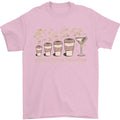 Funny Weekly Coffee to Alcohol Evolution Wine Mens T-Shirt 100% Cotton