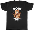 Boo Ginger Cat Mens T-Shirt You Scary Cat Tee Gift