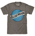 Blue Moon Color Logo Mens T Shirt Gray