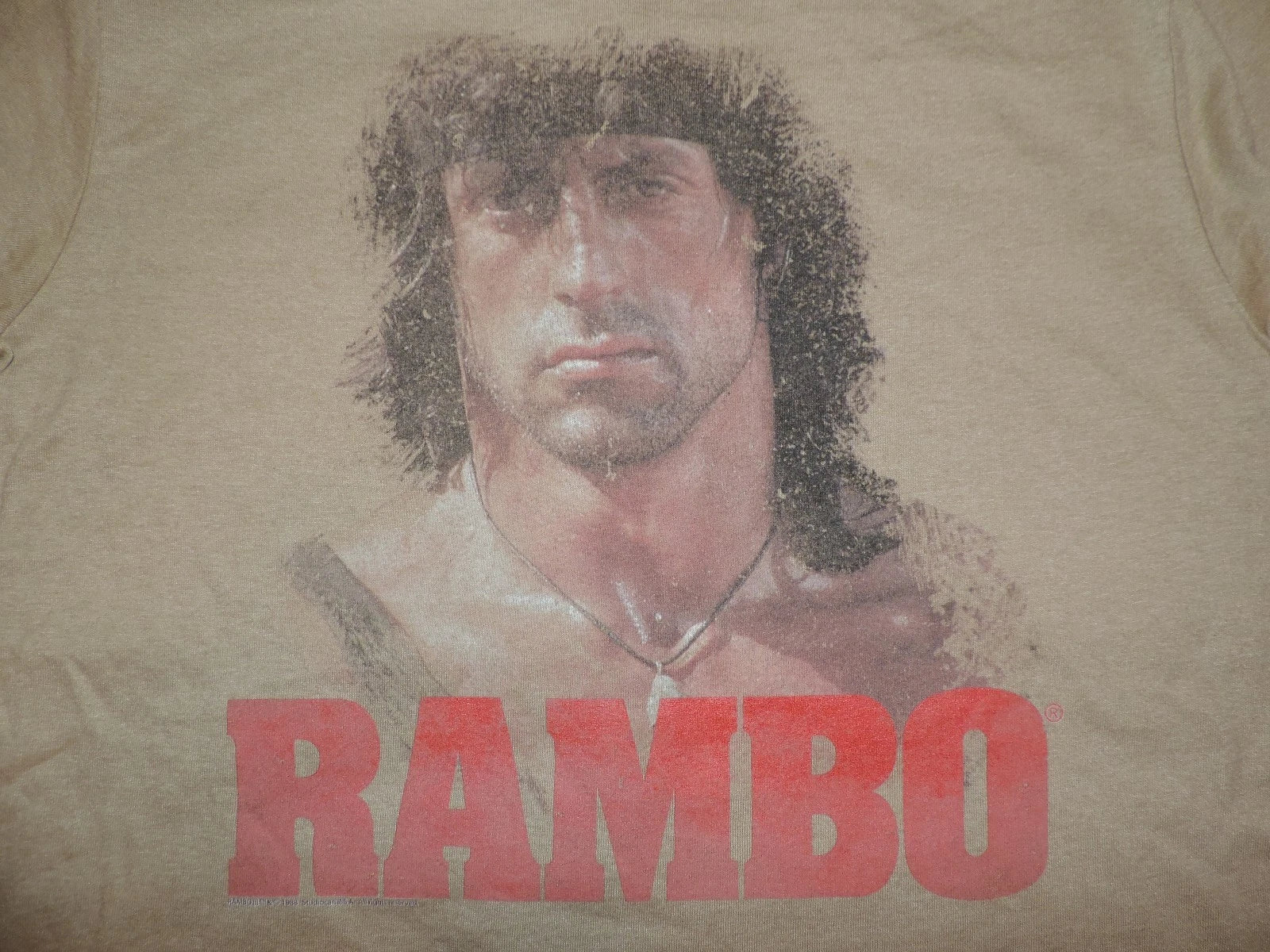 Rambo T-Shirt First Blood Retro 80's Tee Sylvester Stallone John Rambo Classic