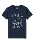 Men's Short Sleeve T-Shirt - I Will Do It Tomorrow Navy Blue