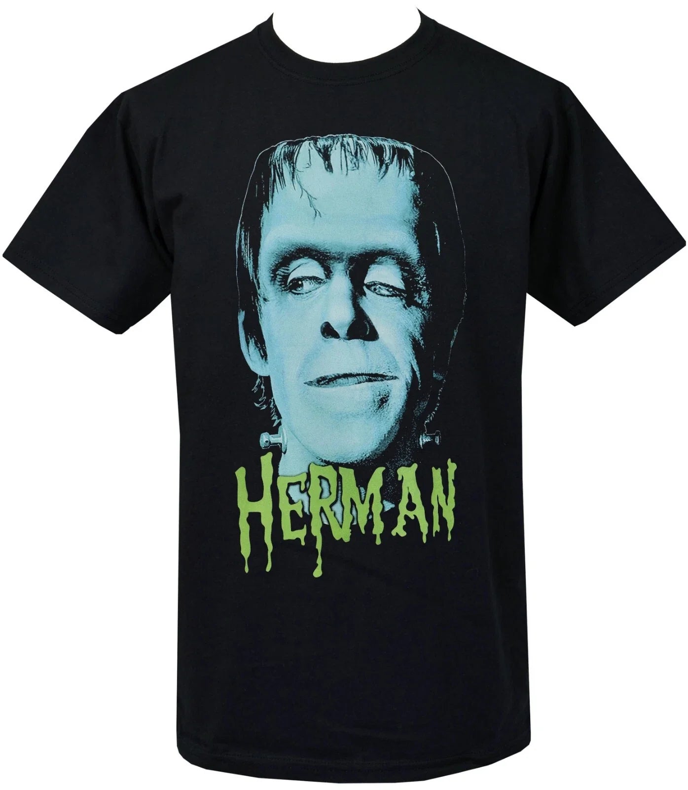 Herman Munster Men's Horror T-Shirt B-Movie Gothic Frankenstein Monster