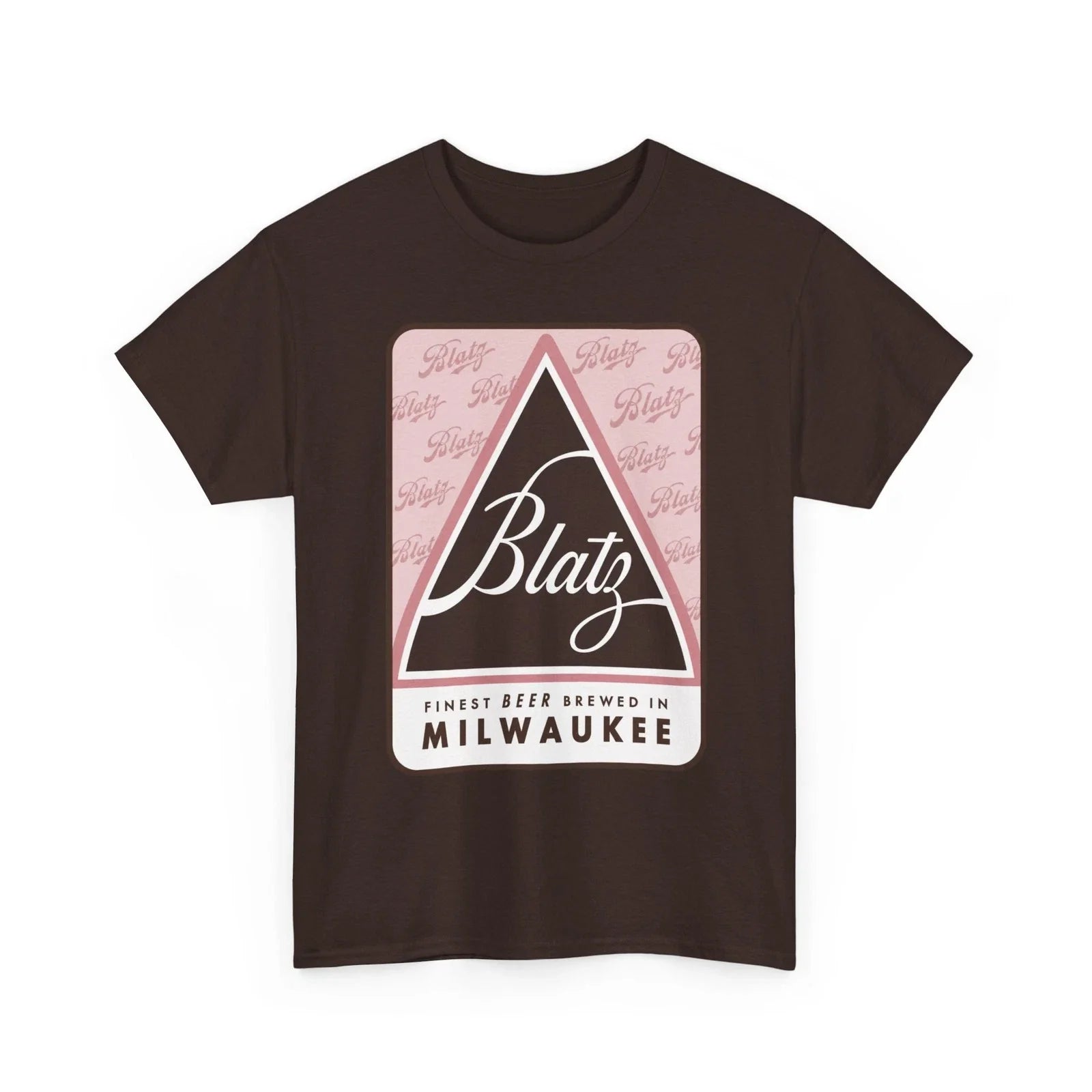 Blatz Finest Beer Brewed In Milwaukee WI Pink Retro 1950s Breweriana T-Shirt