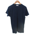 Navy Men's T-Shirt Cotton Short Sleeve Crew Neck Size L Very Good For Ages 14+