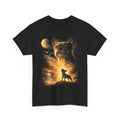 French Bulldog Howling to The Moon Meme 90s Animal Graphic T-Shirt