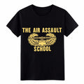 Unisex Veteran The Air Assault School Graphic T-Shirt,Military Helicopter Tee