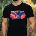 Mens Cow Anime Style Print Cotton T-Shirt Size XS to 5XL