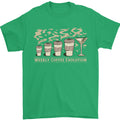 Weekly Coffee To Alcohol Evolution Wine Mens T-Shirt 100% Cotton