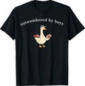 Outnumbered By Boys Funny Mom Goose Family Life T-Shirt