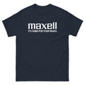 Maxell Good For Your Heads Graphic T Shirt Navy Unisex classic tee