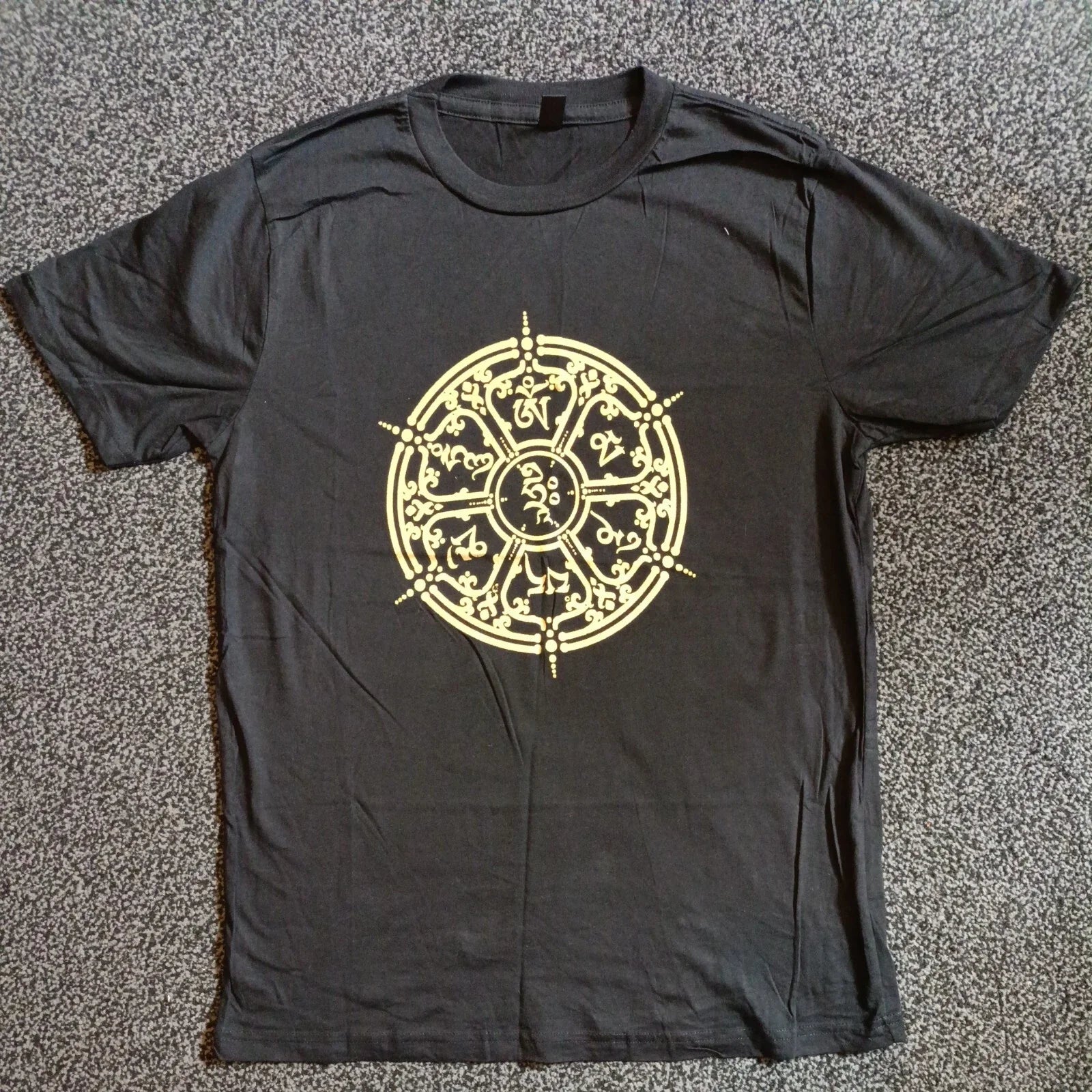 T Shirt Size S Mandala Yoga Meditation Festival Boho Made in India OrganicCotton