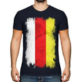 North Ossetien Grunge Flagge Herren T-Shirt Geschenk Bekleidung Trikot