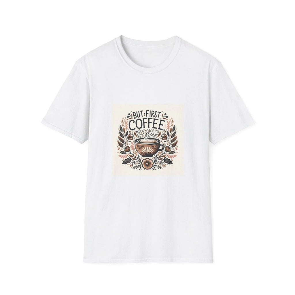 Coffee Then Adulting | Women's Graphic Tee | Trendy Boho Style