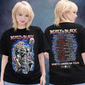 Beast In Black Merch North American Tour 2026 City Dates Two Sided T-Shirt