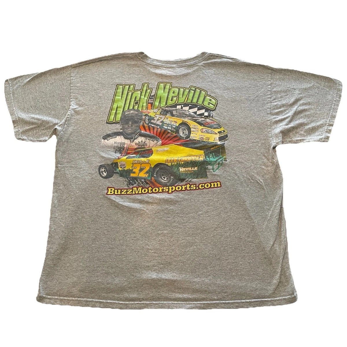 Vintage 90s Racing T-Shirt Men’s 2XL Stock Car Art Open Wheel Modified Chevy Y2K
