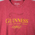 GUINNESS IRISH Beer Shirt Mens Extra Large XL Red Casual Ireland Heavyweight NWT